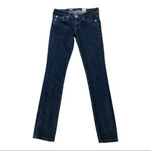 AG-Aubrey Skinny Straight Blue Jeans in Excellent Condition. Size 24R